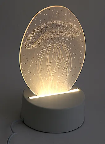 Светильник LED 3D Медуза (19х11) (ПВХ бокс)