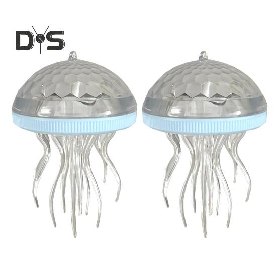 Солнечный светильник-медуза IP55 водонепроницаемый плавающий светильник для бассейна RGB меняющий цвет светодиодный светильник-медуза для бассейна пруда аквариума 2pcs