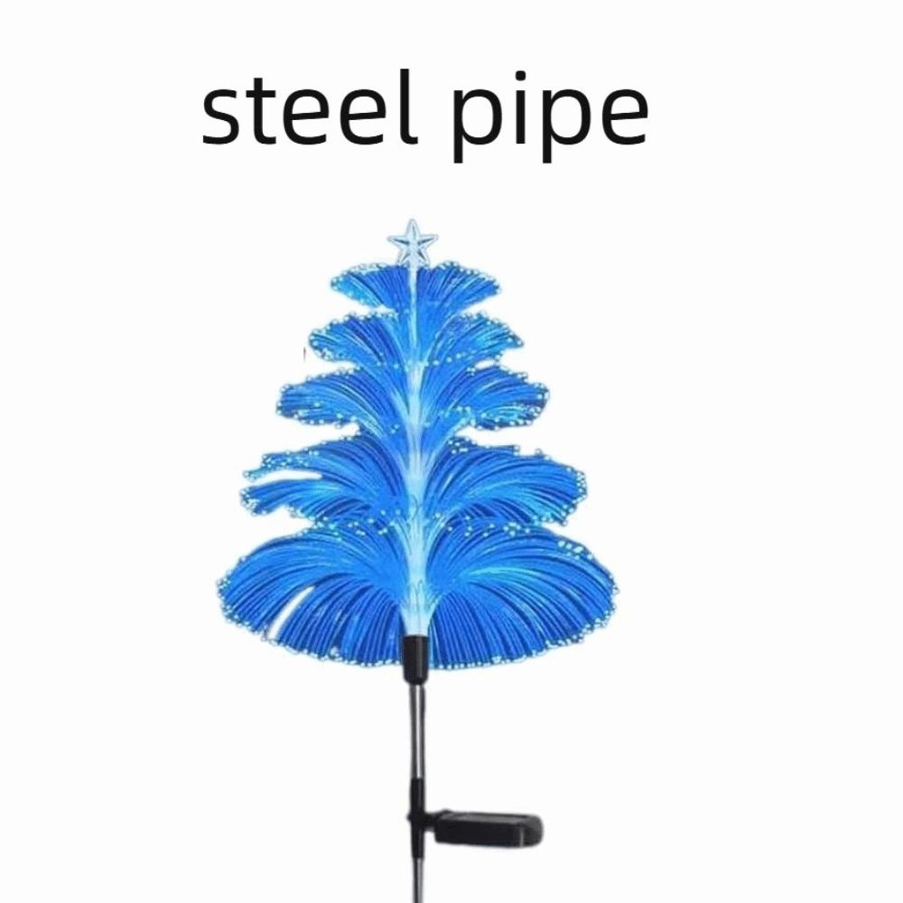 Рождественская елка Медуза Огни Прожектор Рождественская елка Свет Солнечный Волоконный Светильник-медуза Газон Steel pipe